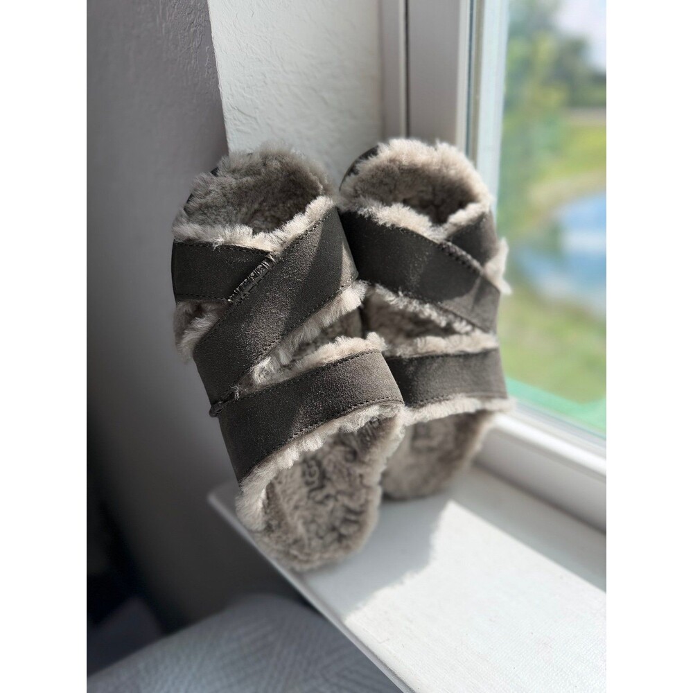 UGG Greenport Cross Strap Slide Slippers in Dense Smoke Women’s Size 7 EUC - Picture 6 of 12